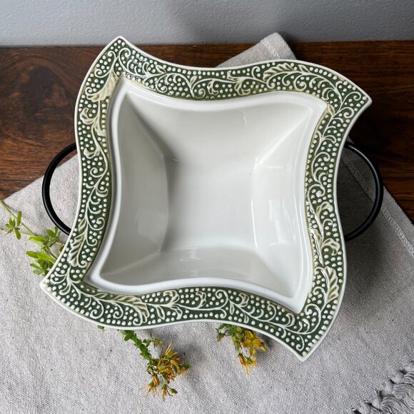 8.75" Bakeware Caserole Dish Presentable Ovenware Temp-Tations by Tara - Picture 3 of 16